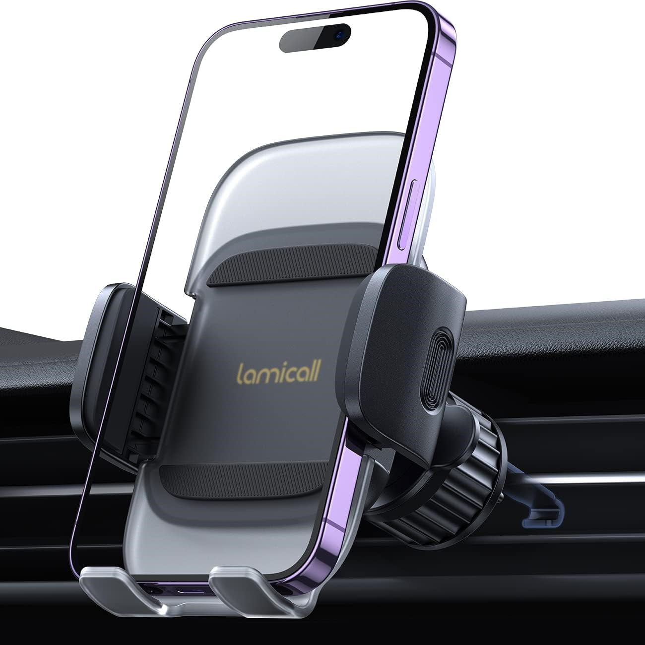 Lamicall Car Vent Phone Holder - [2023 Spring Clip] Quick Release Car Phone With