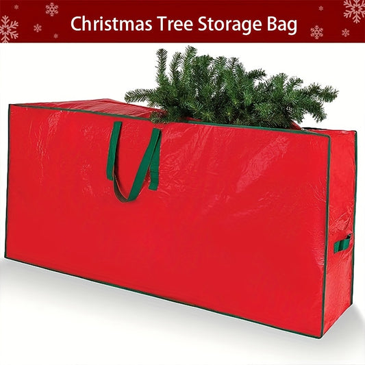 Large Christmas Tree Storage Bag - Heavy-Duty with Reinforced Handles & Dual Zipper, Water-Repellent Protection Against Dust, Moisture & Bugs - Easy Carry Solution for hassle-free Storage