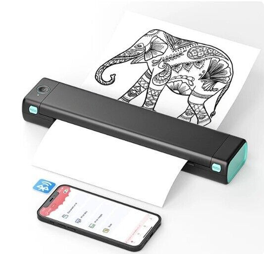 Portable Bluetooth Phone Printer for Home Use - A4 Size