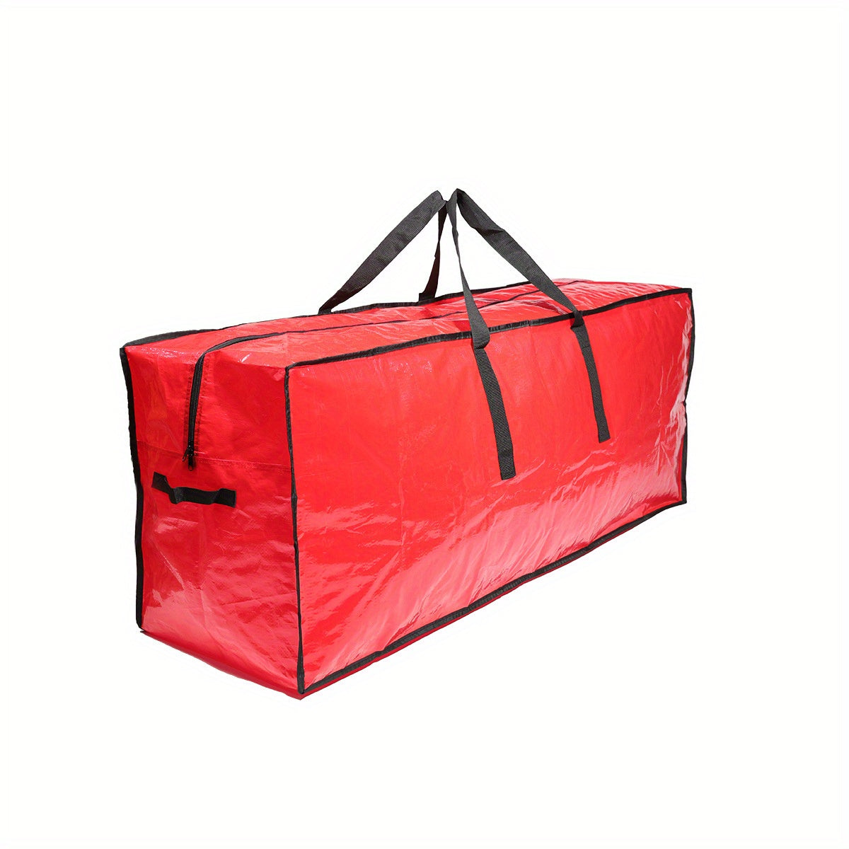 Red Christmas Tree Storage Bag with Zipper and Handle - Fits 228.6cm Artificial Trees, Dust & Insect Proof Organizer