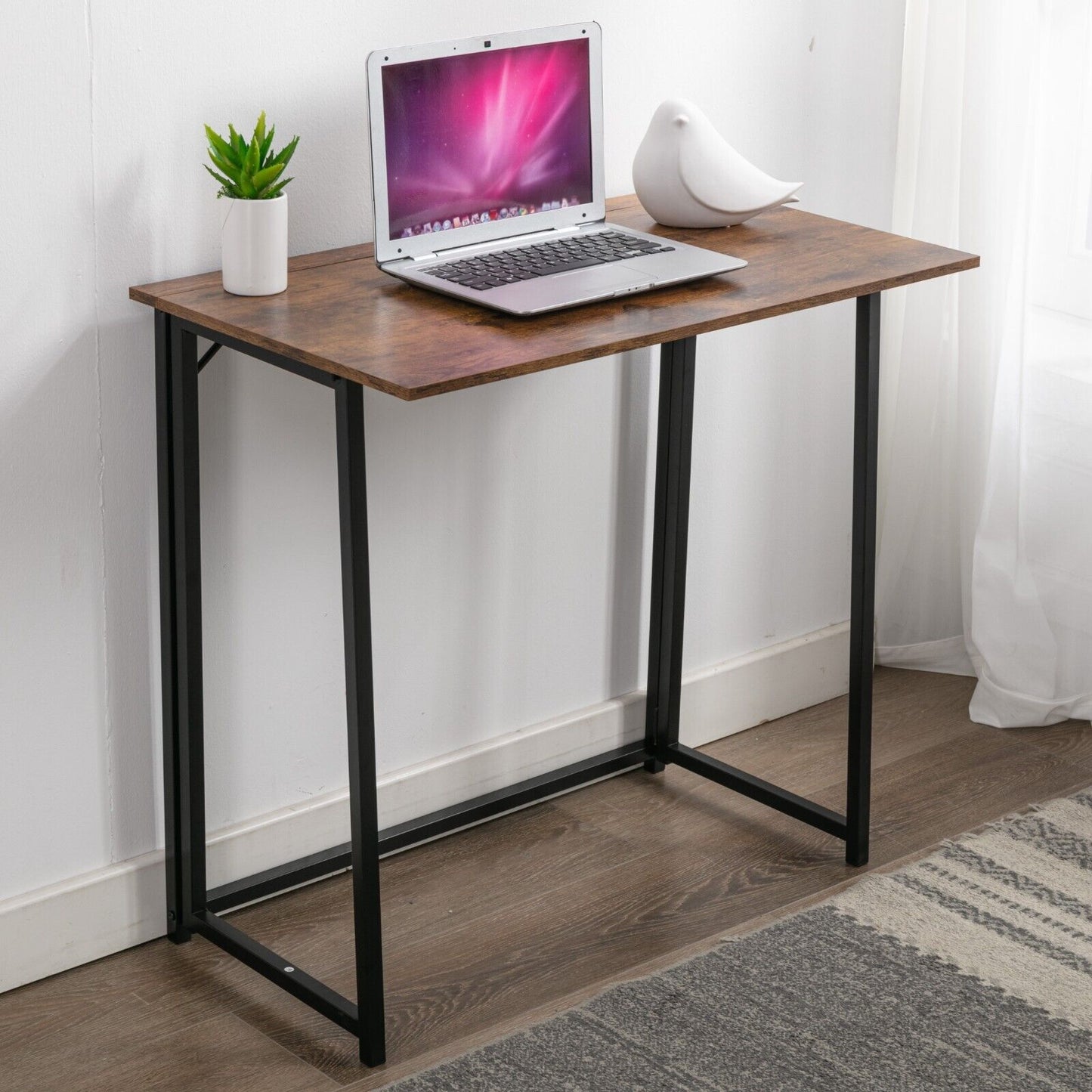 Folding Computer Desk Study Desk Writing Table Home Office Boston