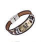 Zodiac bracelet leather