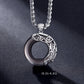 Zodiac Necklace Male Hip Hop Obsidian