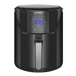 5L Air Fryer, Family Size Hot Air Fryer 1400W Digital Touchscreen with 10 Presets, Removable Basket, Timer & Temperature Control for Oil Free & Low Fat Healthy Cooking