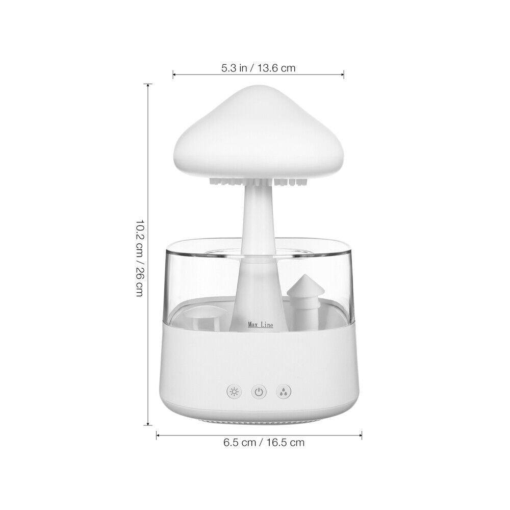 Rain Cloud Humidifier Rain Drop Sound Night Light Aromatherapy Oil Essential