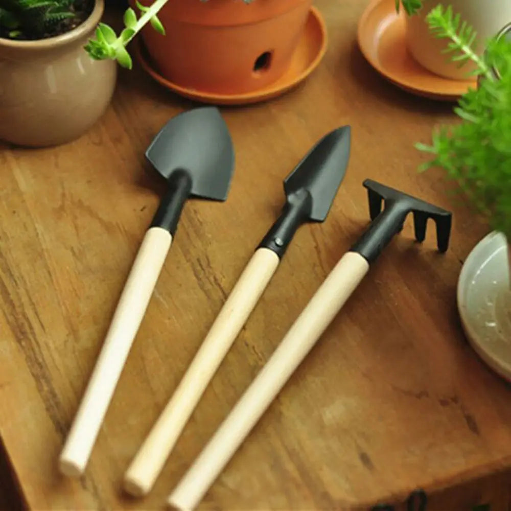 3Pcs Portable Mini Plant Tools Rake Planter Shovel Soil Scoop Plant Pots Decorative Planting Pots Garden Supplies Plant Tool