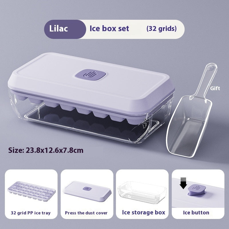 Ice Cube Mold Household Ice Hockey Silicone Press Ice Cube Tray