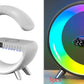 New Intelligent G Shaped LED Lamp Bluetooth Speake Wireless Charger Atmosphere Lamp App Control for Bedroom Home Decor