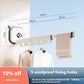 Suction Cup Folding Clothes Hanger Indoor Home Balcony Aluminum Retractable Drying Rack No Punching Folding Clothes Hanger