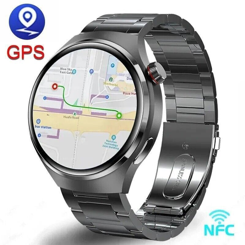 Waterproof GT4 PRO Smart Watch NFC GPS Tracker Bluetooth Call Men Sport Watches