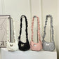 Crossbody Bag Casual Drawstring Bow Shoulder Bag