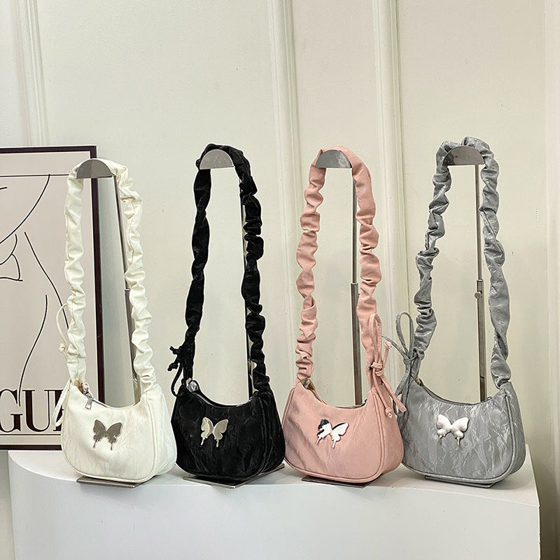 Crossbody Bag Casual Drawstring Bow Shoulder Bag