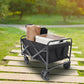 High Performance Utility Beach Wagon Cart Collapsible Folding Heavy Duty Utility Beach Wagon Outdoor Garden