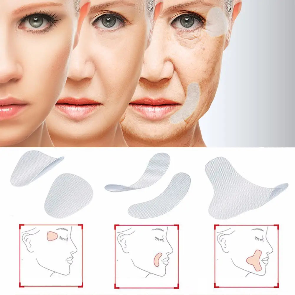 12/24/27Pcs Thin Face Stickers EVA Anti-Wrinkle Anti-Aging Patches Forehead Lift Tapes Beauty Skin Lift up Unisex