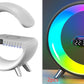 New Intelligent G Shaped LED Lamp Bluetooth Speake Wireless Charger Atmosphere Lamp App Control for Bedroom Home Decor