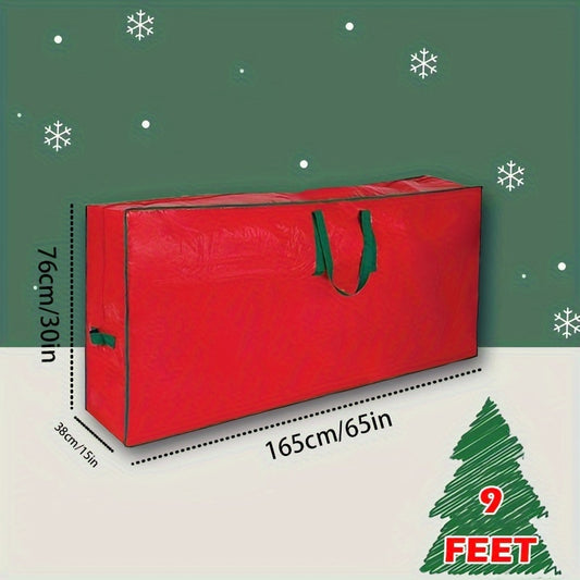 Large Christmas Tree Storage Bag - Heavy-Duty with Reinforced Handles & Dual Zipper, Water-Repellent Protection Against Dust, Moisture & Bugs - Easy Carry Solution for hassle-free Storage