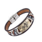 Zodiac bracelet leather