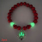 Energy Luminous Lotus Natural Stone Bracelet Yoga Healing Luminous Glow In The Dark Charm Beads Bracelet For Men Women Prayer Buddhism