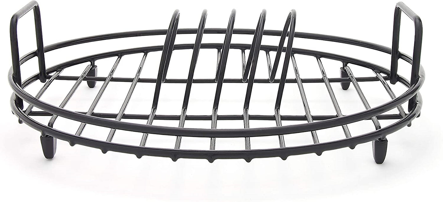 Simplywire - Circular Dish Drainer - round Sink Drying Rack - Black