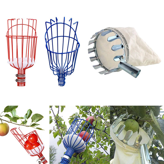 Fruit Pickers Removable Gardening Apple Pear Peach Fruits Collection Picking Head Fruit Catcher Device Greenhouse Garden Tools