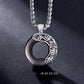 Zodiac Necklace Male Hip Hop Obsidian