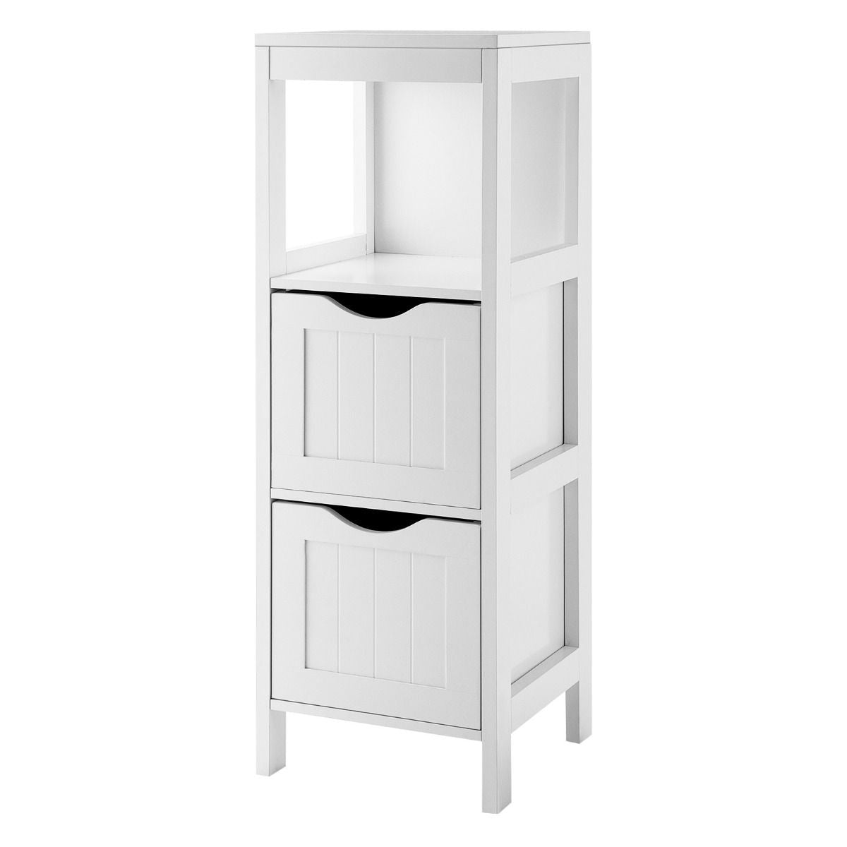 Bathroom Floor Cabinet with 2 Drawers and Anti-Tipping Device