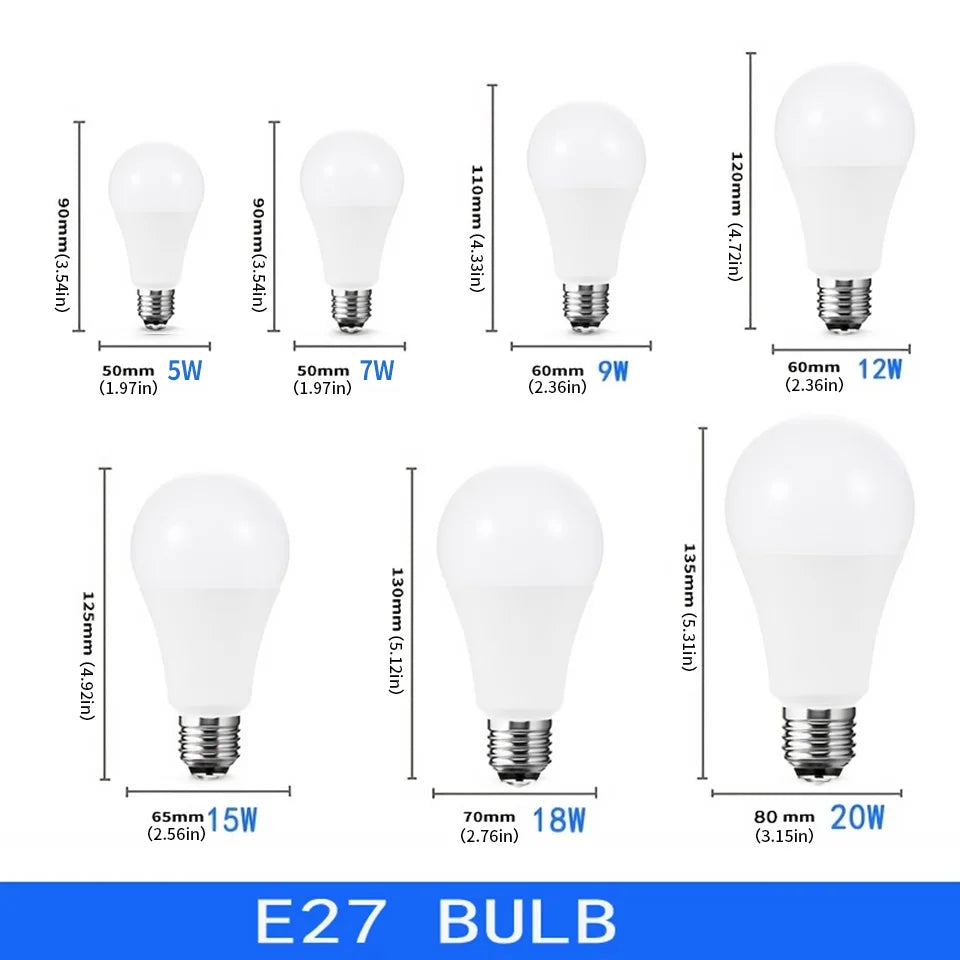 10pcs LED Bulb Lamps AC220V E27 E14 3W 6W 9W 12W 15W 18W 20W Lampada Bombilla Living Room Home Luminair AP 220V