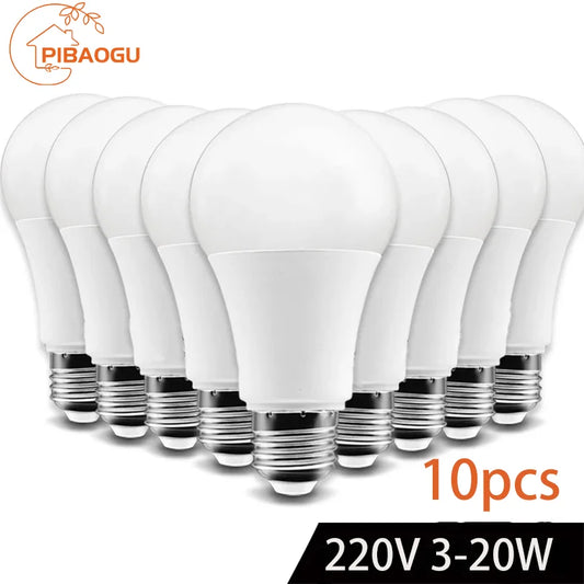 10pcs LED Bulb Lamps AC220V E27 E14 3W 6W 9W 12W 15W 18W 20W Lampada Bombilla Living Room Home Luminair AP 220V