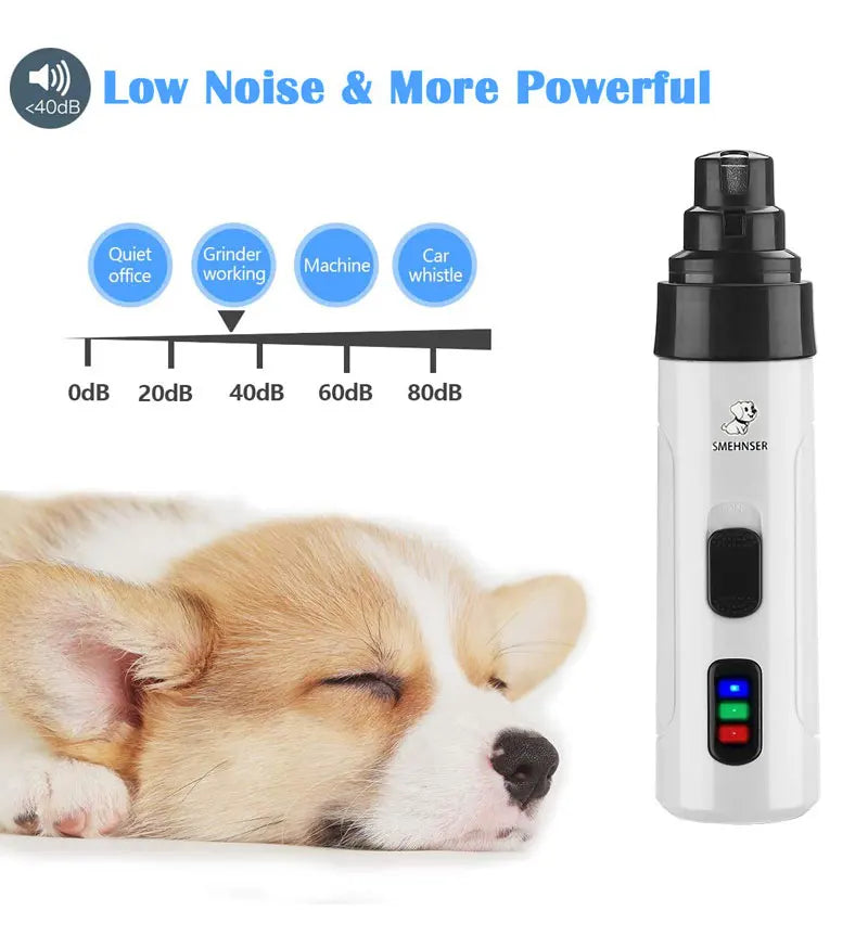 Rechargeable USB Charging Pet Dog Nail Grinders Trimmer Clippers Electric Dog Cat Paws Grooming Trimmer Hair Paw Shaver Tools