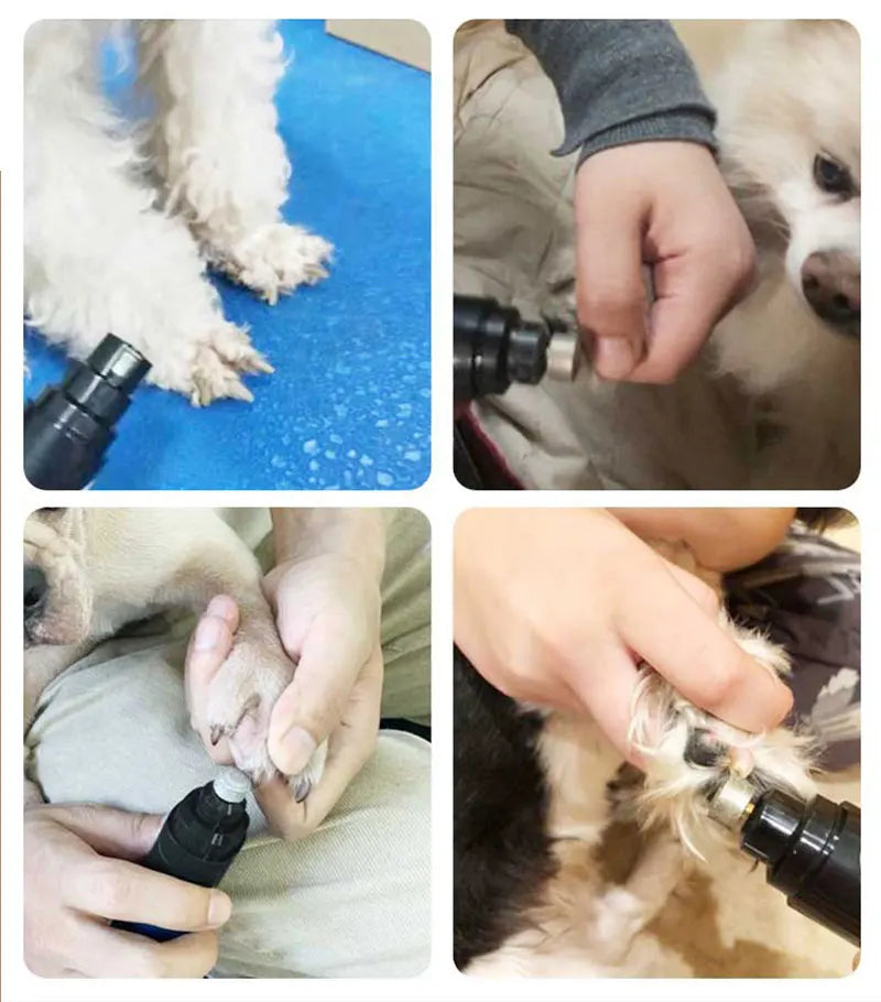 Rechargeable USB Charging Pet Dog Nail Grinders Trimmer Clippers Electric Dog Cat Paws Grooming Trimmer Hair Paw Shaver Tools