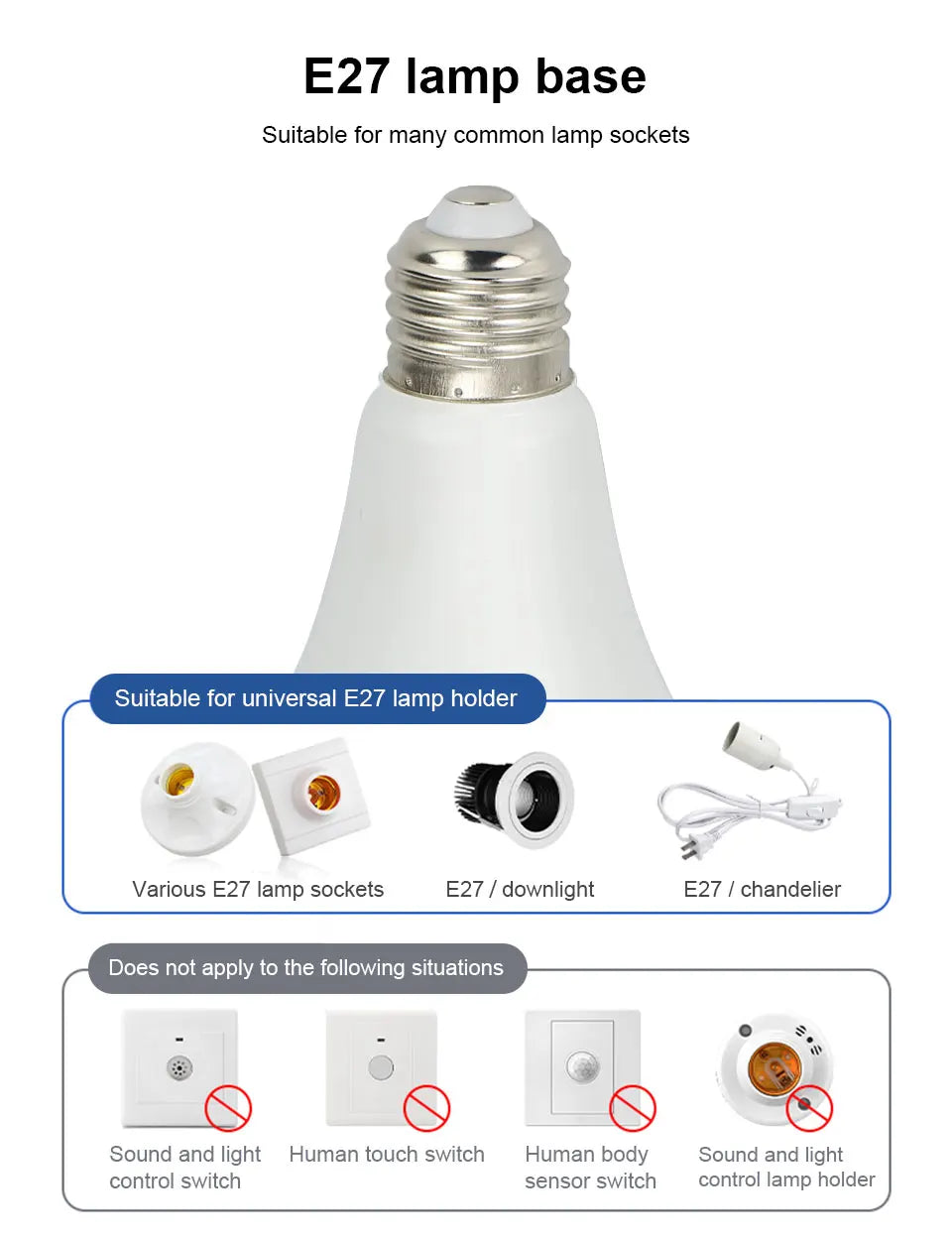 1pc PIR Motion Sensor LED Bulb 6W 9W 12W 15W 18W 20W E27 Radar Sensor Light Lamp Lamparas 110V 220V For Home Stair Pathway