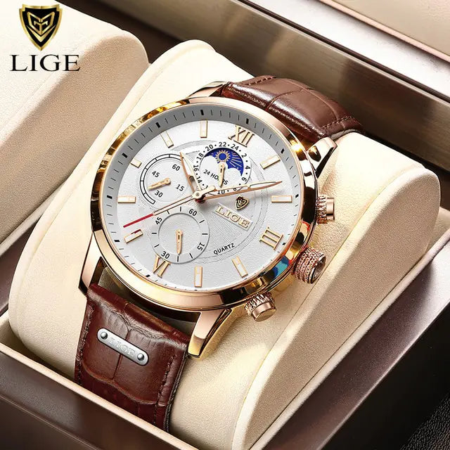 Unlock Timeless Style: The Ultimate Chronograph Leather Watch – Perfect Gift for Every Occasion!