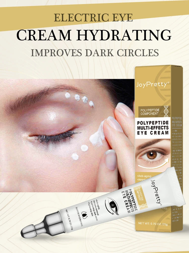 JoyPretty Anti Dark Circles Eye Cream Peptide Remove Bags Under The Eyes Lifting Fine Lines Eye Serum Skin Care Beauty Health