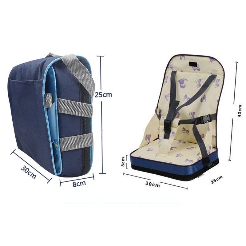 Portable Baby Kids Children Booster Seats Cushion Highchair Cushion Baby Chair Bag Foldable Infant Travel Booster Seat Momy Bag