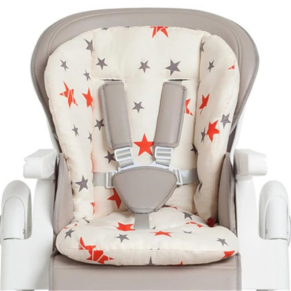 Baby Kids Highchair Cushion Pad Mat Booster Seats Cushion Pad Mat Feeding Chair Cushi on Pad Stroller Cushion Mat Cotton fabric