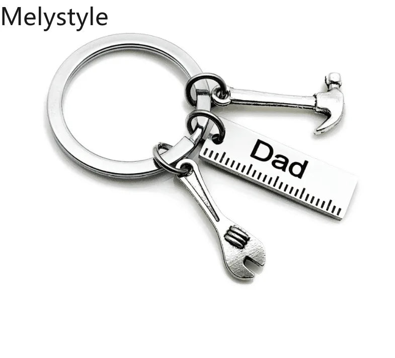 2019 nurse medical box medical key chain Grandpa Dad Dad's-Tools Ruler Hammer Wrench Screwdriver cute keychain jewelry gift