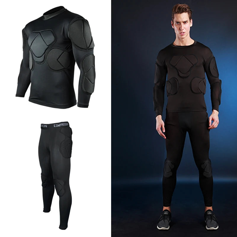 Bulbusbow | Men's Soccer Goalkeeper Training Uniform with EVA Thick Sponge Protection | Breathable Football Goalkeeper Pants