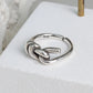 S925 sterling silver rings for women knots Open Adjustable Finger Rings fine jewlery Anti-allergy Jewelry Accessories