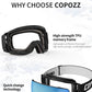 Copozz Magnetic Polarized Ski Goggles Anti-Fog Winter Double-Layers UV400 Protection Men Ski Glasses Eyewear with Lens Case Set