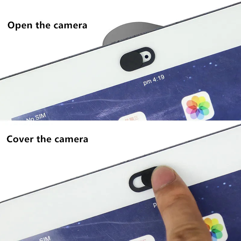 网络摄像头盖适用于笔记本电脑iPad PC平板电脑快门磁铁滑块手机镜头相机盖Macbook镜头隐私贴纸