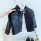 Spring Autumn Children Boys Girls leather jacketJacket 2021 New Fashion Handsome Baby Zipper Coat Kids Outerwear Leather Jacket