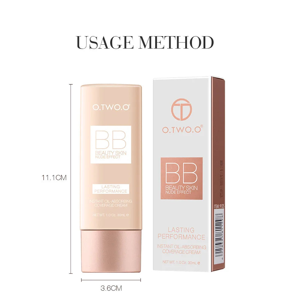 Bulbusbow Makeup Base BB Cream Natural Whitening Cream Waterproof Make Up Liquid Foundation Professional White Cosmetics