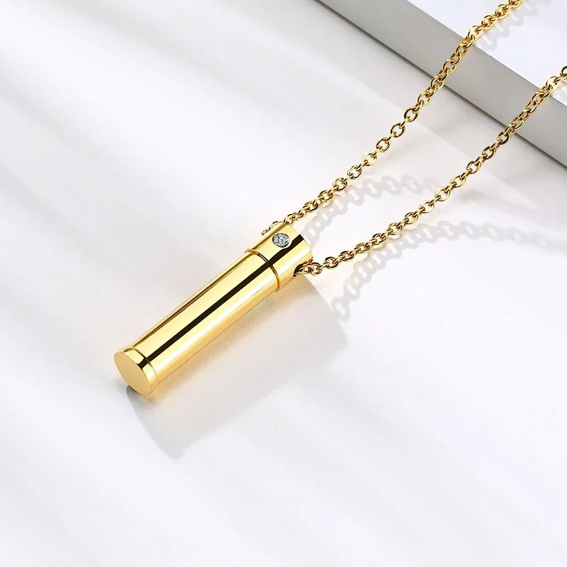 Vnox Hollow Pill Necklace by Bulbusbow