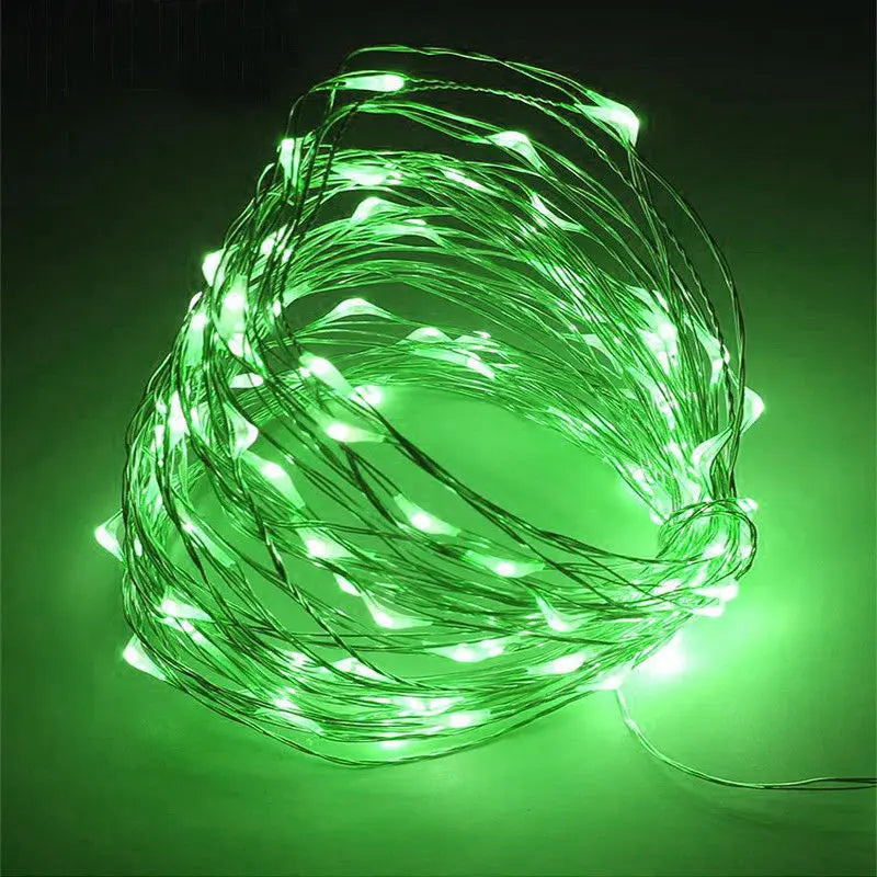 1M 2M 3M 5M 10M Copper Wire LED String lights Holiday lighting Fairy Garland For Christmas Tree Wedding Party Decoration