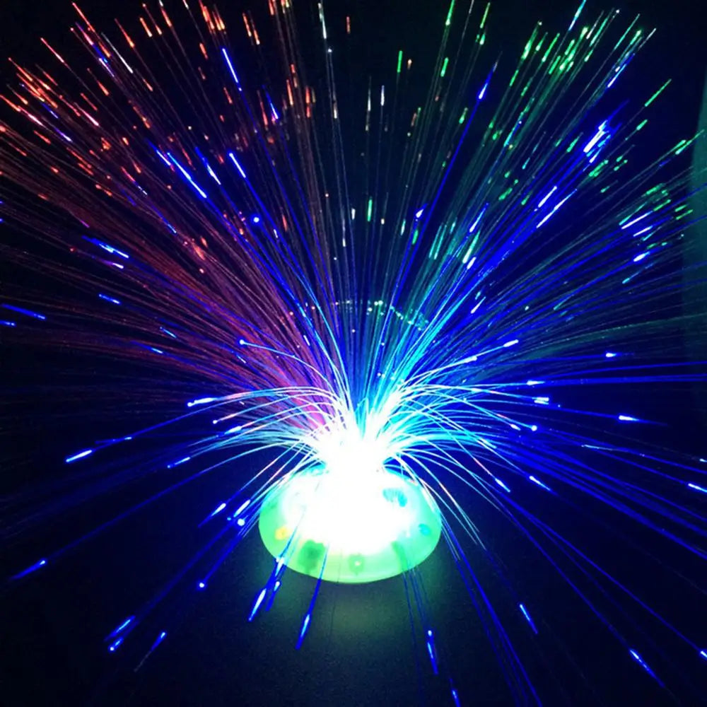 Colored Fiber Optic LED Light-up Mini Christmas Tree with Top Star Battery Powered Christmas Tree Decoration Lamp Christmas gift