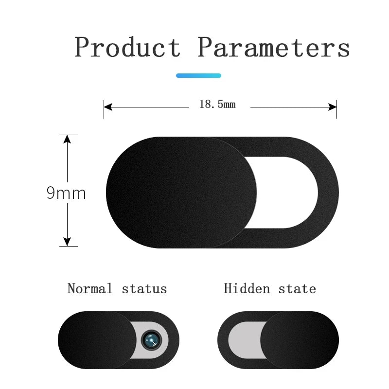 1/20PCS Webcam Cover Shutter Magnet Slider Universal Antispy Camera Cover For Web Laptop Ipad Macbook Phone Lens Privacy Sticker