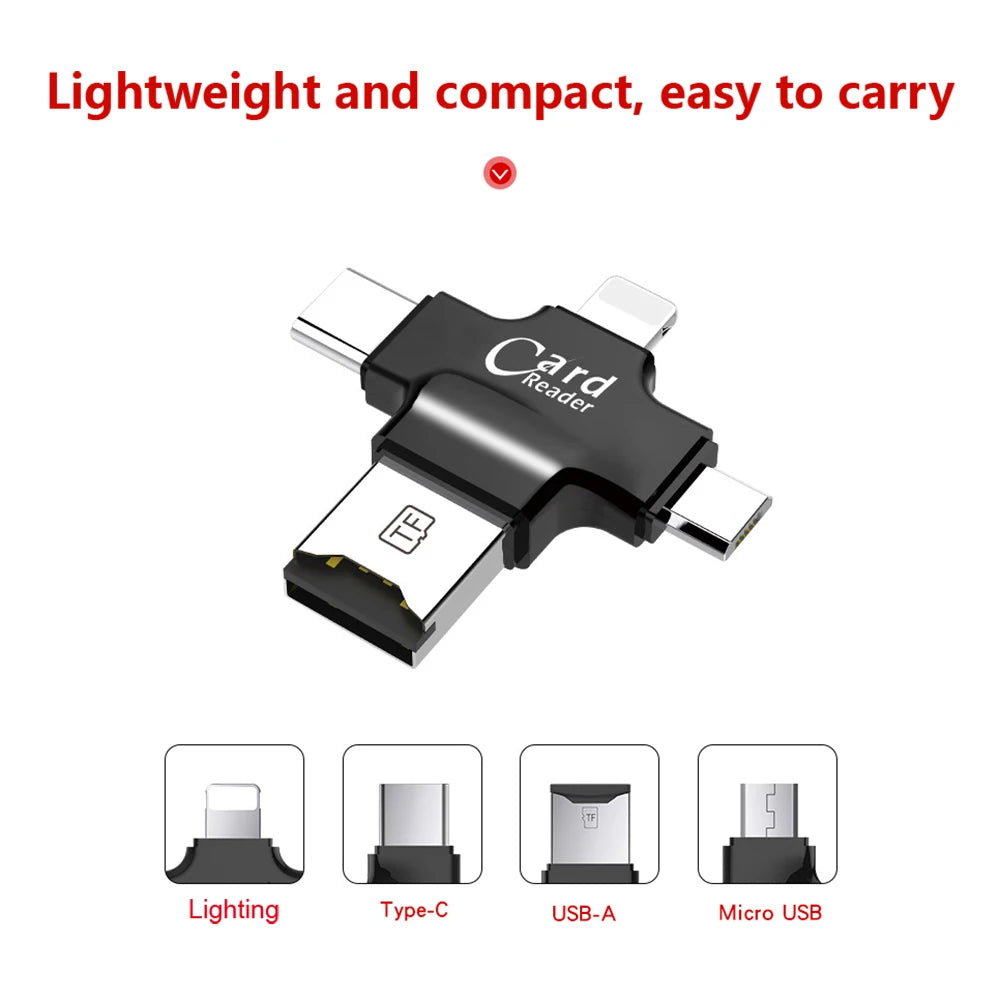 Micro SD TF Card Reader Flash Memory card adapter for Apple iPhone iPad Android Phone MacBook Computer