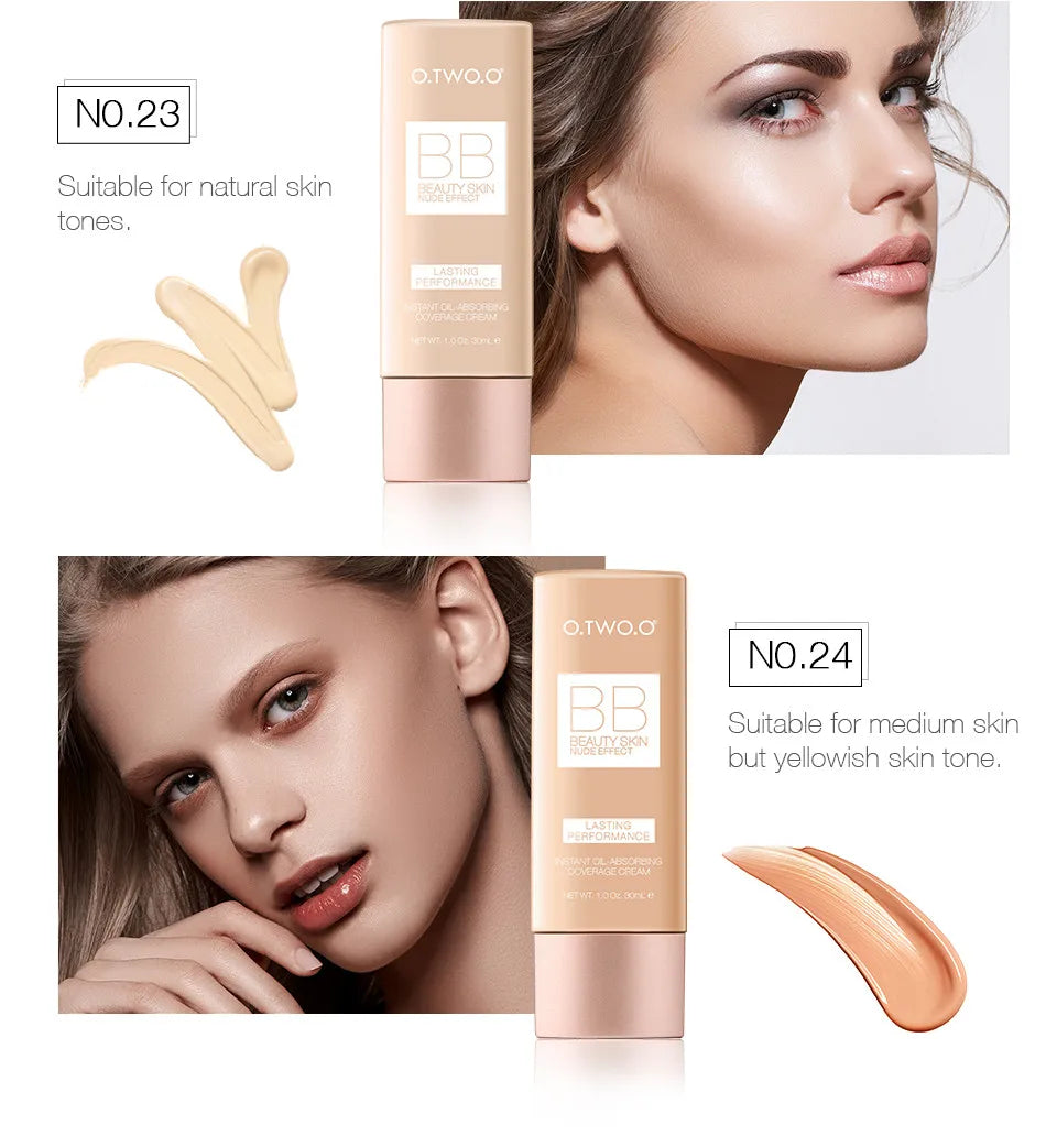 Bulbusbow Makeup Base BB Cream Natural Whitening Cream Waterproof Make Up Liquid Foundation Professional White Cosmetics