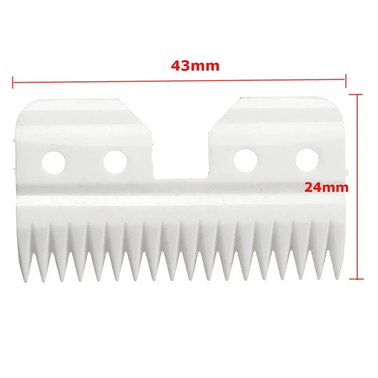 10pcs/lot 18 Teeth Ceramic Edge Carbon Coated Steel Pet Clipper Blade Dog Grooming Blade Electric Accessories for Andis Wahl