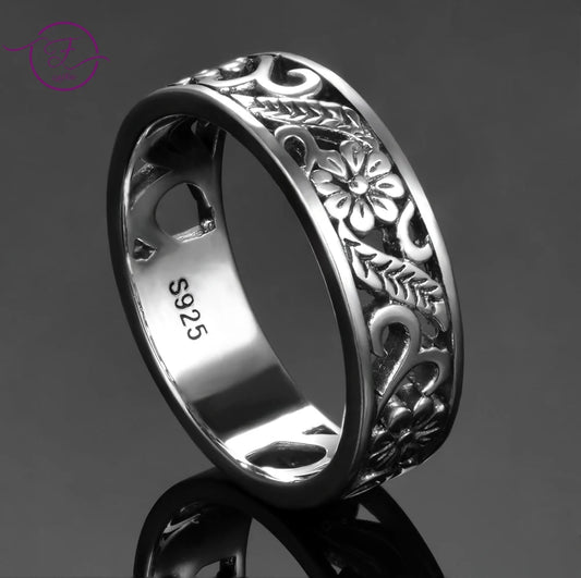 Finger Rings Charms Silver 925 Original Design Women's Sterling Silver None Stones Classic Round Ring Fine Jewelry Gift Hotsale